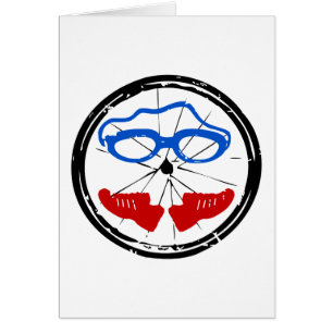 Cartão Logotipo artístico legal Triathlon