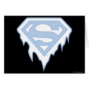 Cartão Logotipo azul da Supergirl