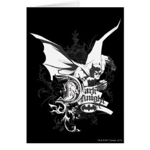 Cartão Logotipo Cavaleiro Escuro Detalhado