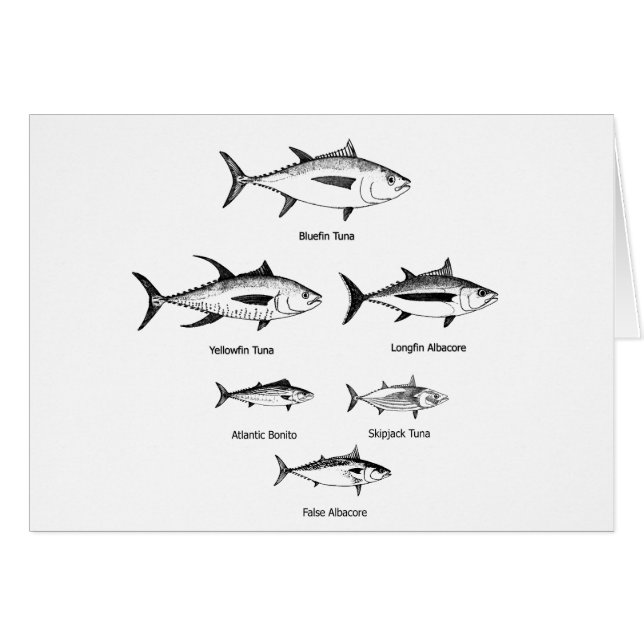 Cartão Logotipo da espécie do atum (Frente Horizontal)