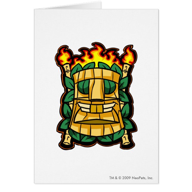 Cartão Logotipo da ilha do mistério da equipe (Frente)