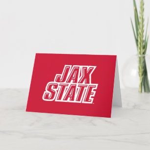 Cartão Logotipo da Jacksonville State University JAX STAT