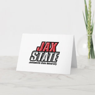 Cartão Logotipo da Jacksonville State University JAX STAT