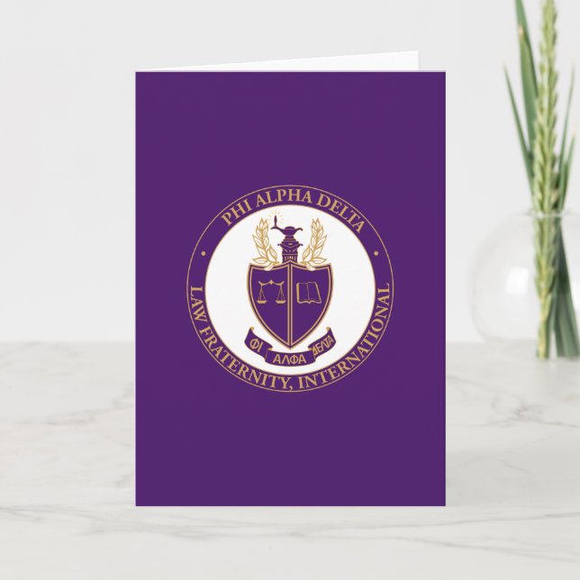 Cartão Logotipo da Phi Alpha Delta (Frente)