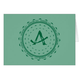 Cartão Logotipo da seta da cidade da seta Starling