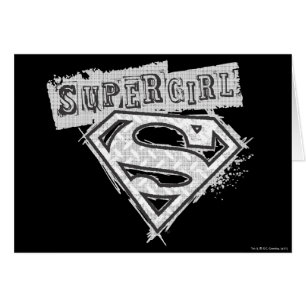 Cartão Logotipo da Supergirl 1
