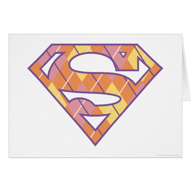 Cartão Logotipo da Supergirl Argyle (Frente Horizontal)