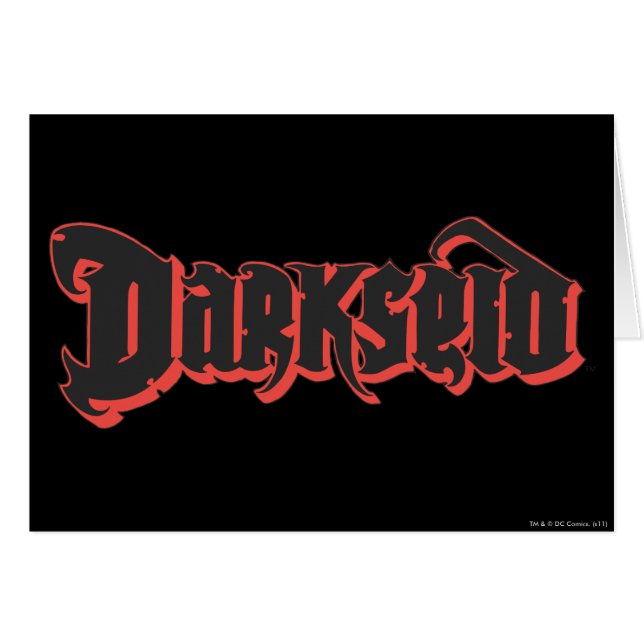 Cartão Logotipo Darkseid (Frente Horizontal)