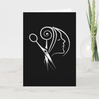 Cartão Logotipo de Compro Barber Saloon para Hairdresser