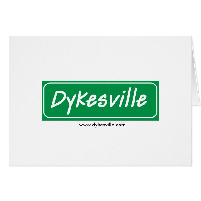Cartão Logotipo de Dykesville (Frente horizontal)