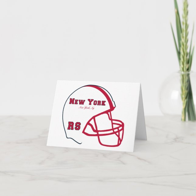 Cartão Logotipo de futebol New York NY (Frente)
