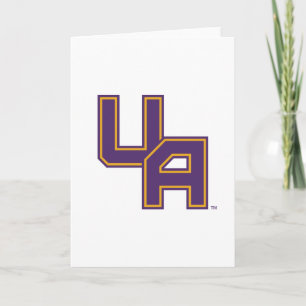 Cartão Logotipo de Iniciais da Universidade de Albany