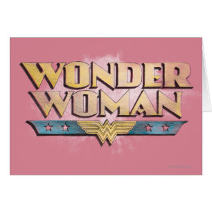 Cartão Logotipo de Lápis para Mulher Maravilha