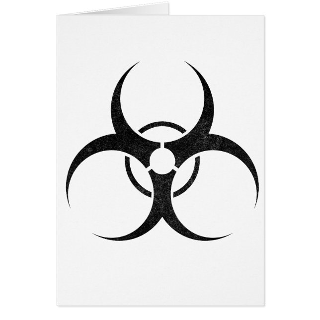 Cartão Logotipo de risco biológico (Frente)