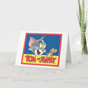 Cartão Logotipo de Tom e de Jerry protegido