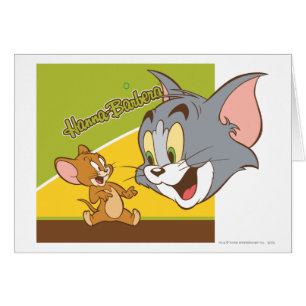 Cartão Logotipo de Tom e Jerry Hanna Barbera