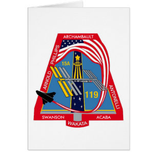 Cartão Logotipo de YOUR_NAME_HERE STS-119