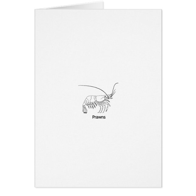 Cartão Logotipo do camarão (Frente)