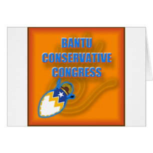 Cartão Logotipo do Congresso Conservador Bantu