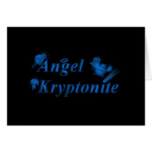 Cartão Logotipo do kryptonite do anjo
