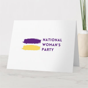 Cartão Logotipo do Partido Nacional da Mulher 1916