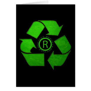 Cartão Logotipo do Reciclar por Shirley Taylor