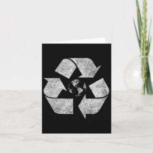 Cartão Logotipo do Símbolo Reciclado Dia da Terra Acordo