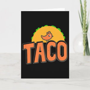 Cartão Logotipo do Taco Trump Trump Sempre Desiste Frango