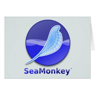 Cartão Logotipo do texto de SeaMonkey
