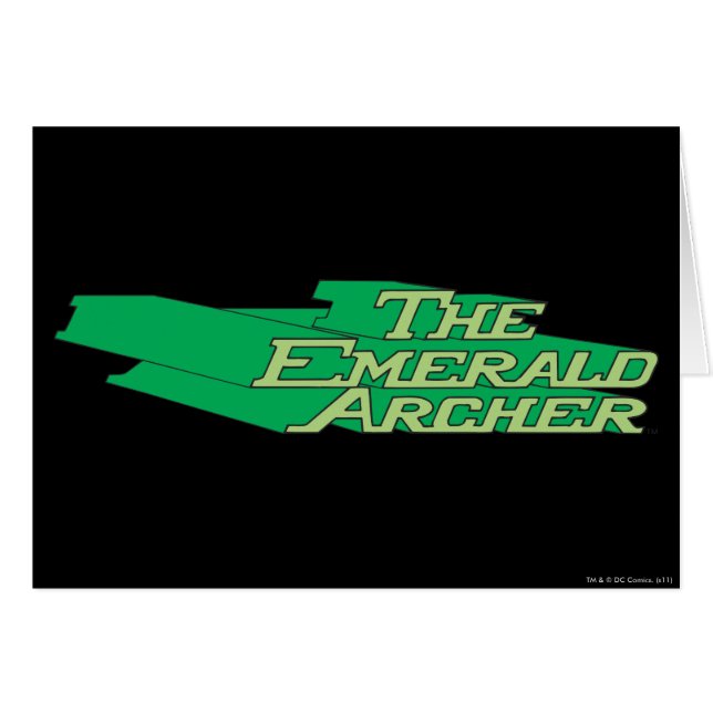 Cartão Logotipo Emerald Archer (Frente Horizontal)