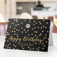 Logotipo Glitter Dourado Confetti Group Business A