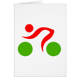 Cartão Logotipo legal de ciclismo