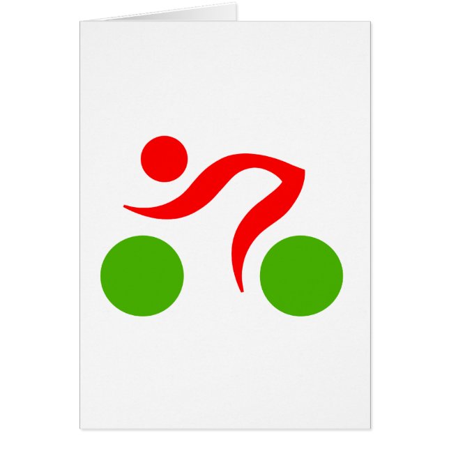 Cartão Logotipo legal de ciclismo (Frente)