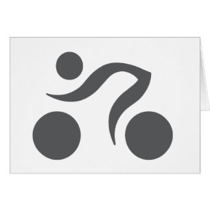 Cartão Logotipo legal de ciclismo