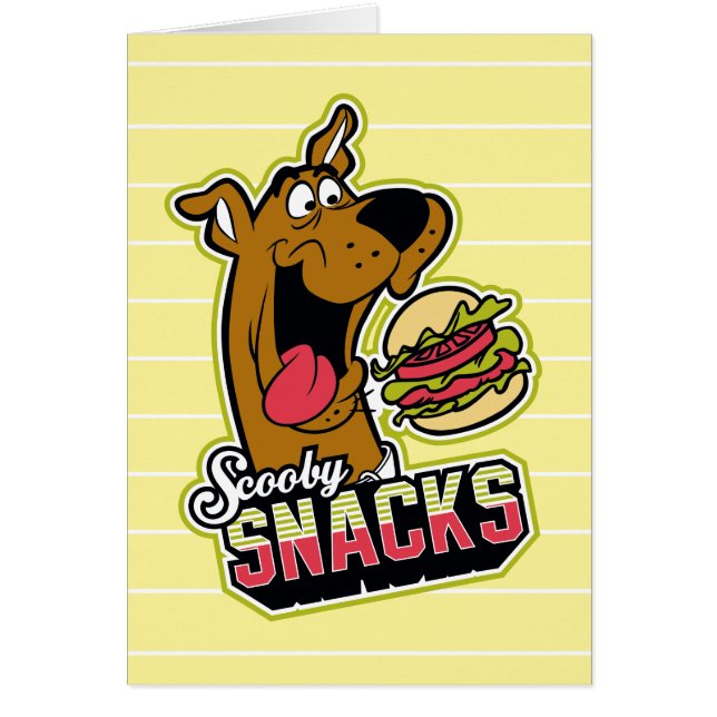 Cartão Logotipo Scooby-Doo "Scooby Snacks" (Frente)