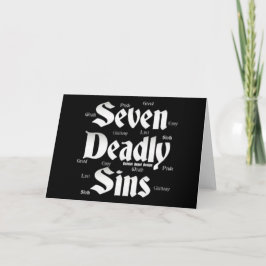 Cartão Logotipo Sete Sins Mortais