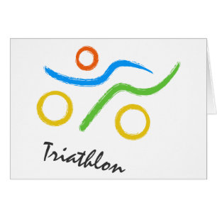 Cartão Logotipo Triathlon
