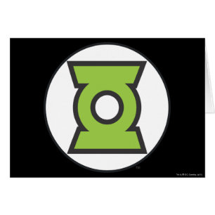Cartão Logotipo verde 11 da lanterna
