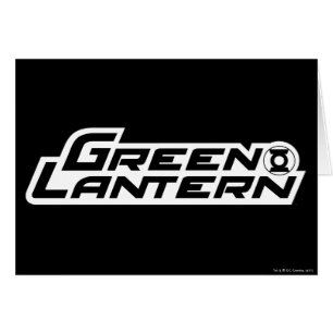 Cartão Logotipo verde 1 da lanterna
