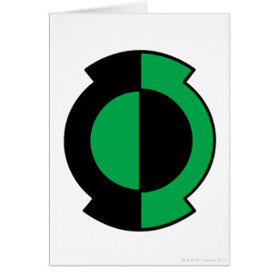 Cartão Logotipo verde da lanterna lançado