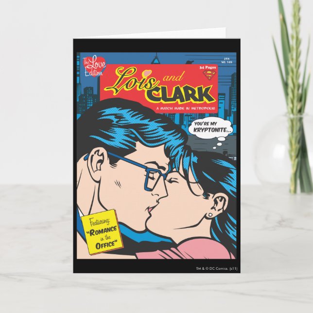 Cartão Lois e Clark Comic (Frente)