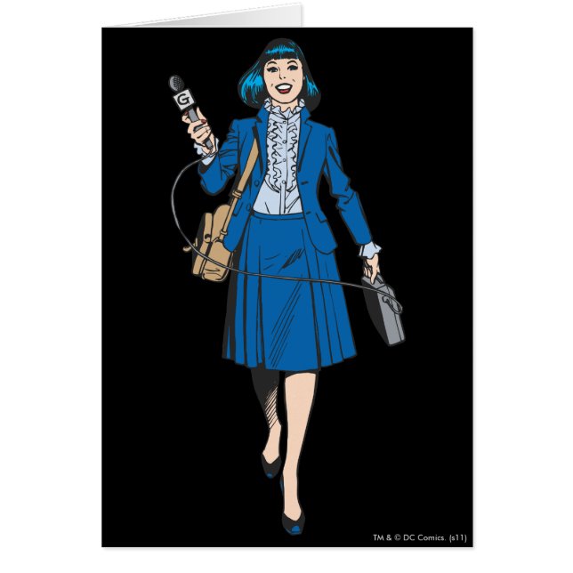 Cartão Lois Lane com Microfone (Frente)