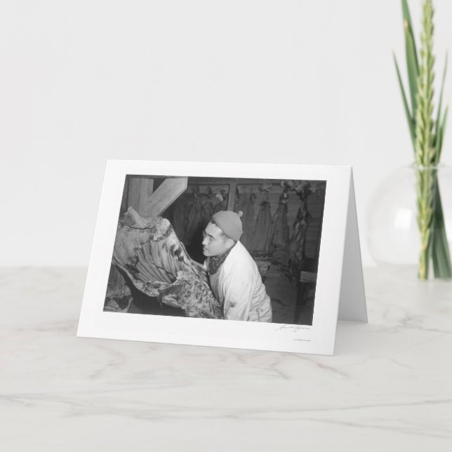 Cartão Loja de carniceiro, (J.S. Yonai) 1943 (Frente)