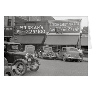 Cartão Loja de Doces e Sorvetes, 1938