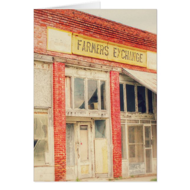 Cartão Loja de Fazendas abandonada (Frente)