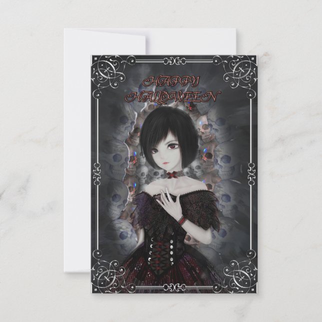 Cartão Loli Happy Halloween (Frente)