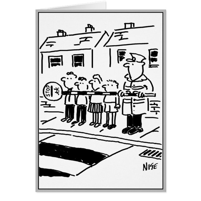 Cartão Lollipop Man usa Lollipop como barreira de retençã (Frente)