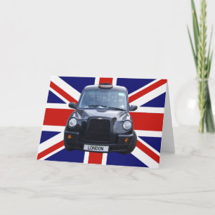 Cartão London Black Taxi Cab