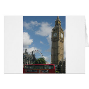 Cartão London Eye & Big Ben