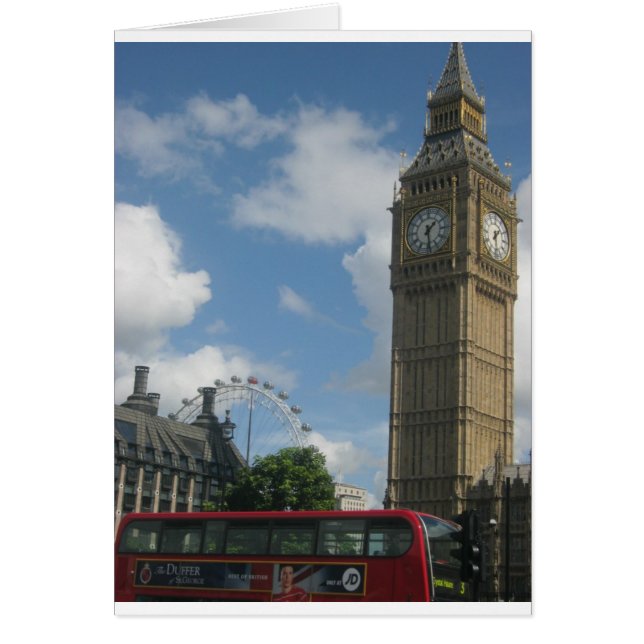 Cartão London Eye & Big Ben (Frente)